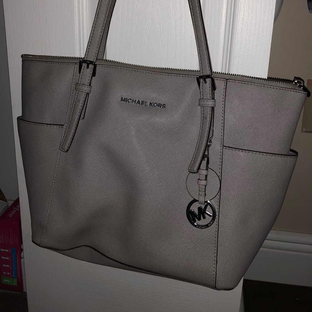 Michael Kors Grey leather tote